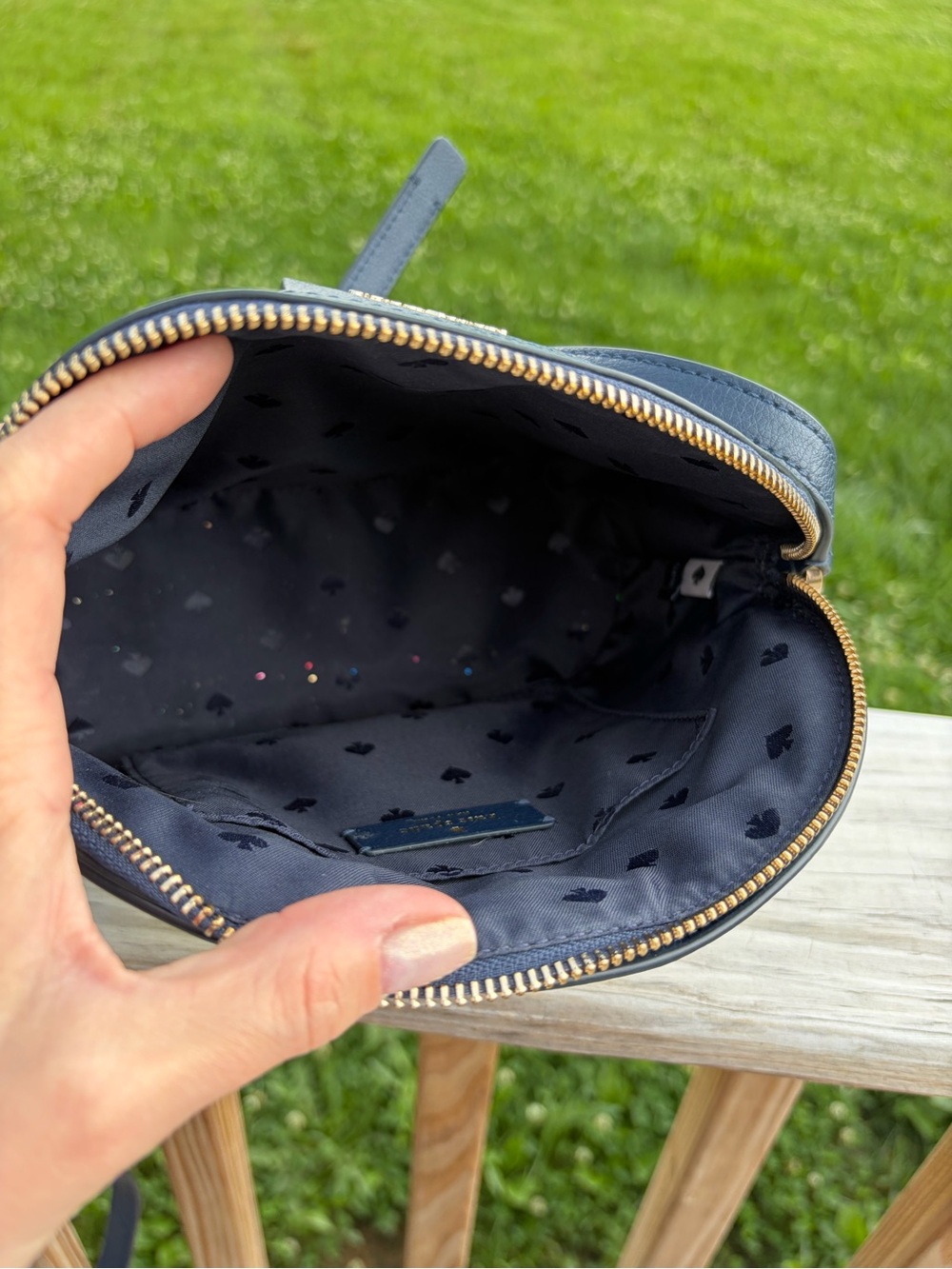 Kate Spade Sylvia Lemon Zest Half Medium Dome Crossbody Bag EUC Summer Spring - Picture 9 of 11